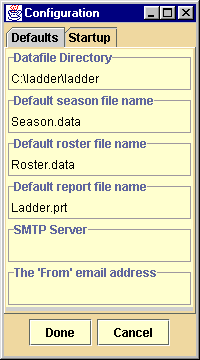 Set up configuration variables